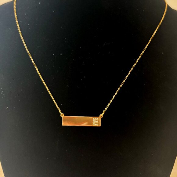 BaubleBar "E" Initial Pendant Necklace - Picture 1 of 3
